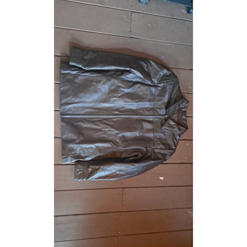 Women's  Leather Jacket Coat by Kathy Ireland Size Medium